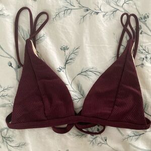 Pacsun Burgundy Bikini Top